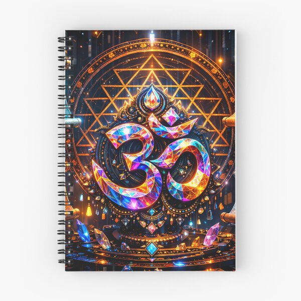 Item preview, Om & Yantra Sri Yantra — Hindu God Art | Cyberpunk designed and sold by CosmicLotusArt.