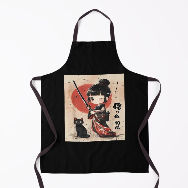 Item preview, Anime Samurai Cat Girl Cute Japanese Manga designed and sold by Tanjaberto.