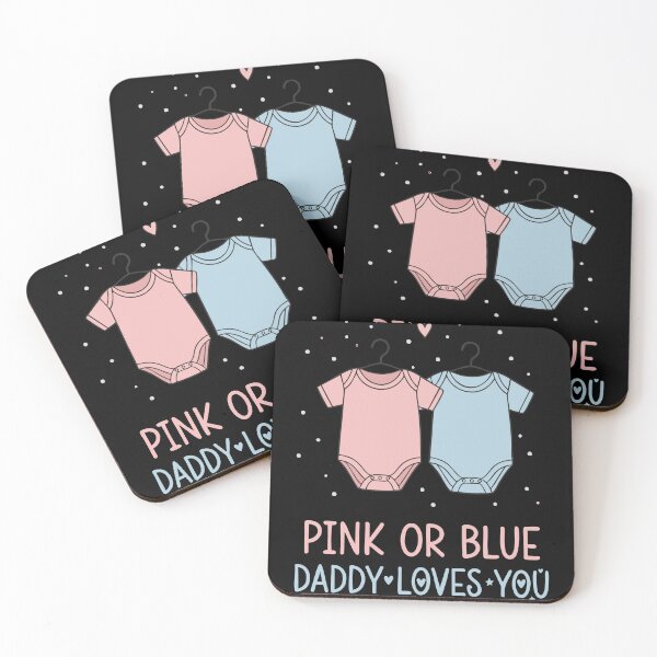 Item preview, Gender Reveal Baby Shower Dad Team Blue Team Pink designed and sold by LuminOrb.
