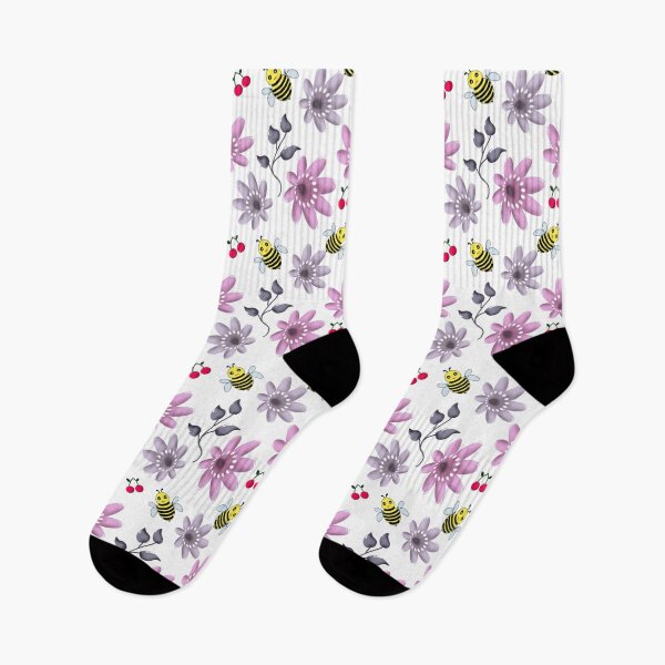 Item preview, Cute Bee Floral Pattern Cottagecore designed and sold by HopeAndHustle.