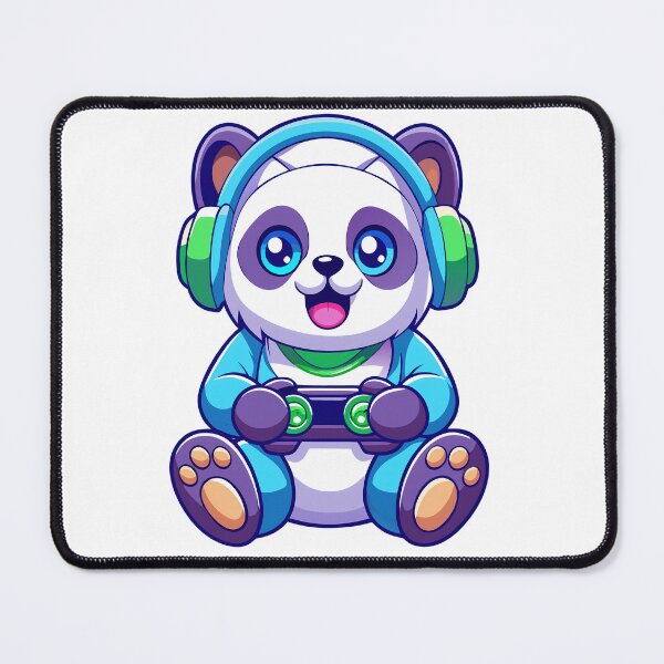 Item preview, Cute Kawaii Panda Gamer with Headphones Controller designed and sold by JoRem47.