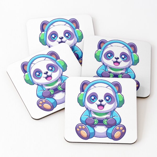Item preview, Cute Kawaii Panda Gamer with Headphones Controller designed and sold by JoRem47.