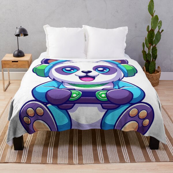 Item preview, Cute Kawaii Panda Gamer with Headphones Controller designed and sold by JoRem47.