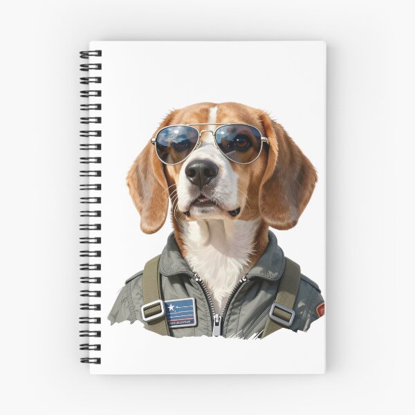Item preview, Beagle Fighter Pilot Dog Portrait – Cool Aviator Puppy in Sunglasses Funny Pet Art designed and sold by Fur Honcho.