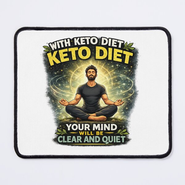 Item preview, With Keto Diet Your Mind Will Be Clear And Quiet Meditation Graphic designed and sold by MyOwnLab.