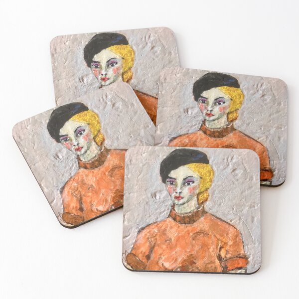 Item preview, Black beret and orange sweater designed and sold by soffya.