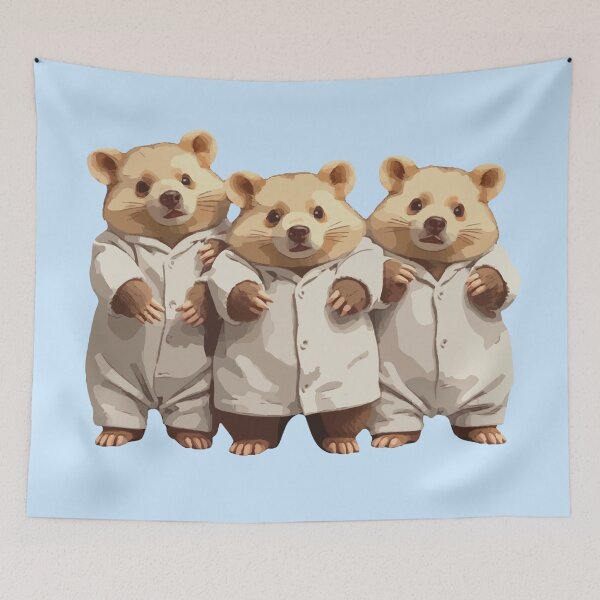 Item preview, Cute Wombats in Pyjamas designed and sold by pUNKnown.