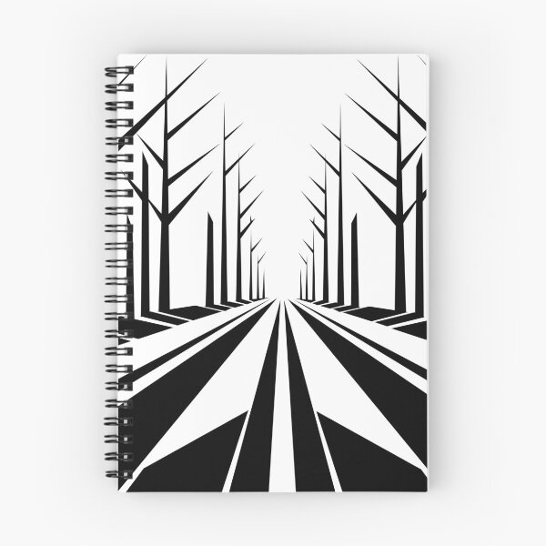 Item preview, Black and White Forest Road designed and sold by quibrak.