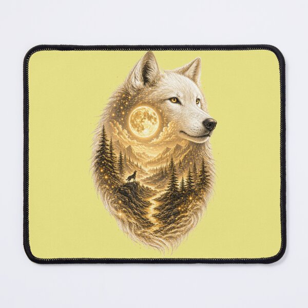 Item preview, Worlds Within Worlds: Celestial Wolf – Golden Moon Edition designed and sold by sunbowjp stadio.