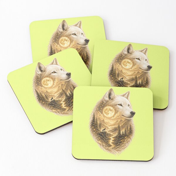 Item preview, Worlds Within Worlds: Celestial Wolf – Golden Moon Edition designed and sold by sunbowjp stadio.