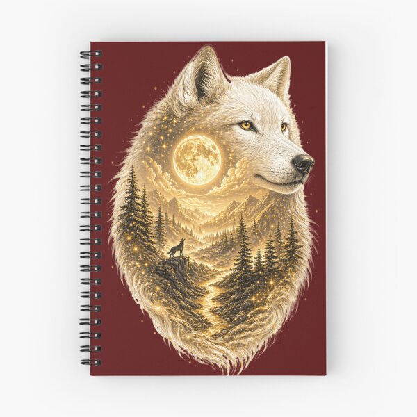 Item preview, Worlds Within Worlds: Celestial Wolf – Golden Moon Edition designed and sold by sunbowjp stadio.