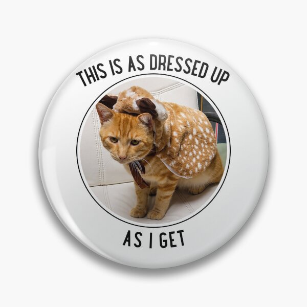 Item preview, This is as Dressed Up as I Get Ginger Cat in Deer Cloak designed and sold by Massara6.
