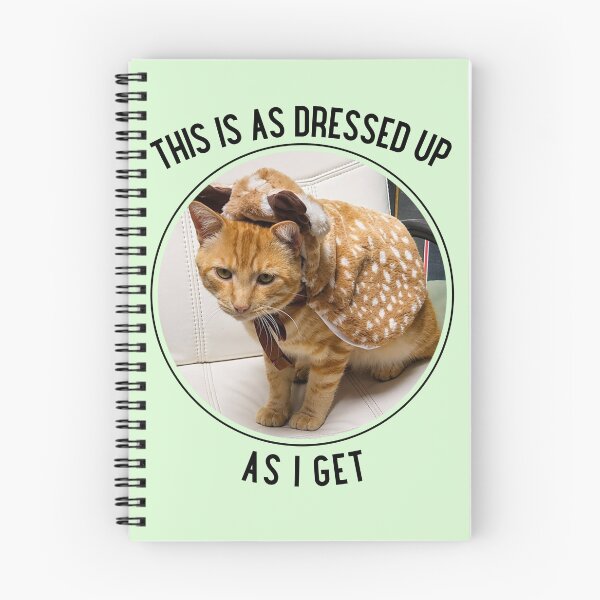 Item preview, This is as Dressed Up as I Get Ginger Cat in Deer Cloak designed and sold by Massara6.