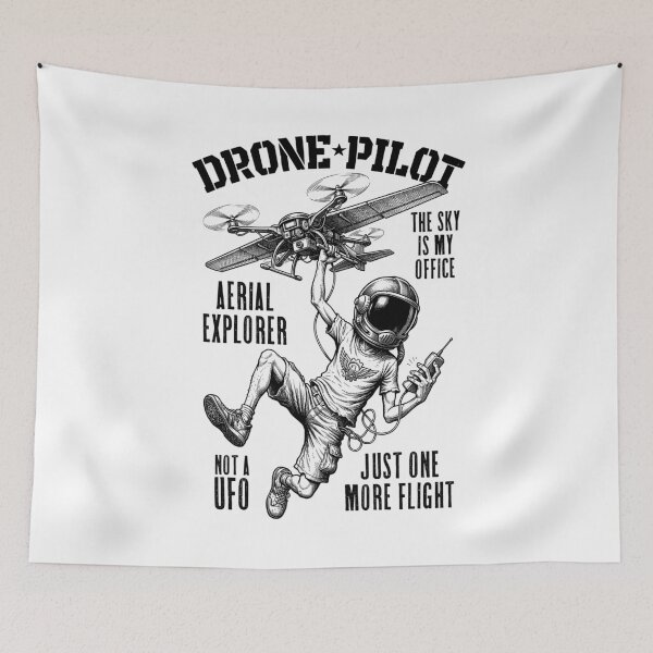 Item preview, Funny Drone Pilot Quadcopter Flyer Aerial Geek Flight designed and sold by GrandeDuc.