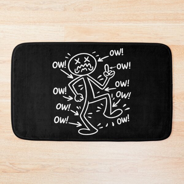 Item preview, Ow Ow Ow Matchstick Character Middle Finger Humor designed and sold by Tanjaberto.