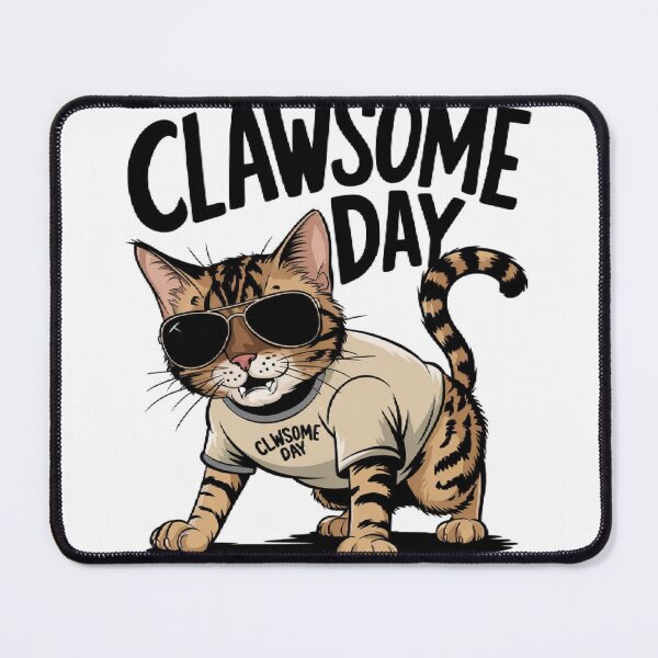 Item preview, Clawsome Day — Cool Cat with Sunglasses Funny Animal Art designed and sold by ArtisticVlad.