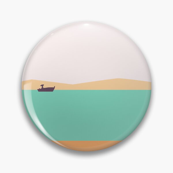 Item preview, Minimal Boat Landscape Aesthetic | Modern Abstract Calm Nature Design designed and sold by NA-art725.