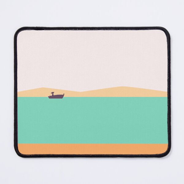 Item preview, Minimal Boat Landscape Aesthetic | Modern Abstract Calm Nature Design designed and sold by NA-art725.