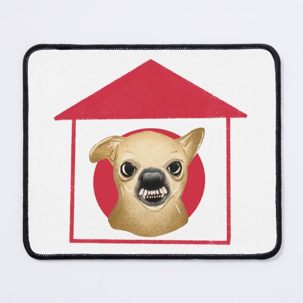 Item preview, Funny Creepy Dog in House Weird Cute Meme Art designed and sold by Pryhozha.