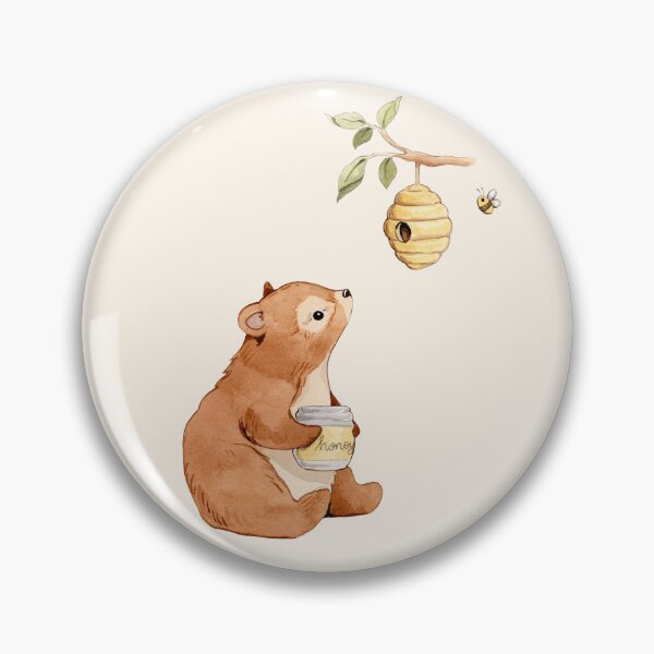 Item preview, Honey Bear & Little Bee Friends Watercolor designed and sold by SylaCreates.