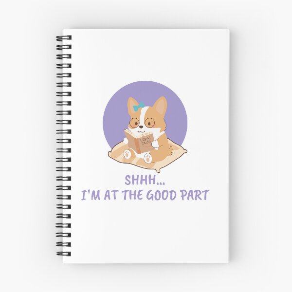 Item preview, Shhh I'm At The Good Part - Funny Corgi Reading Club designed and sold by KristineKaren.