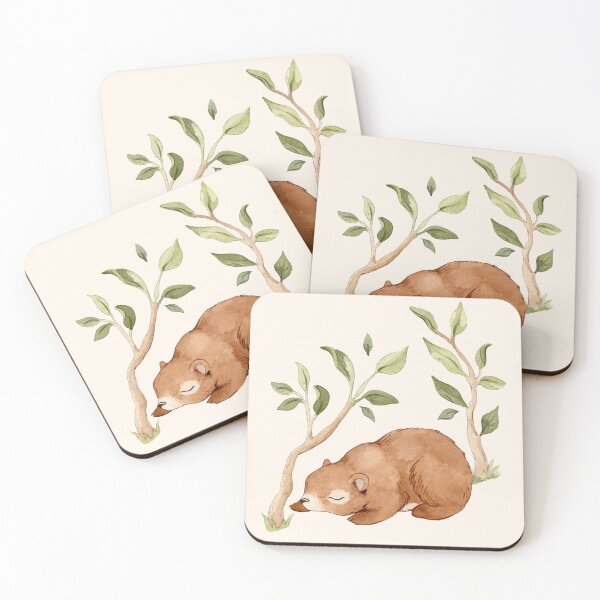Item preview, Sweet Watercolor Bear - Seamless Woodland Pattern designed and sold by SylaCreates.