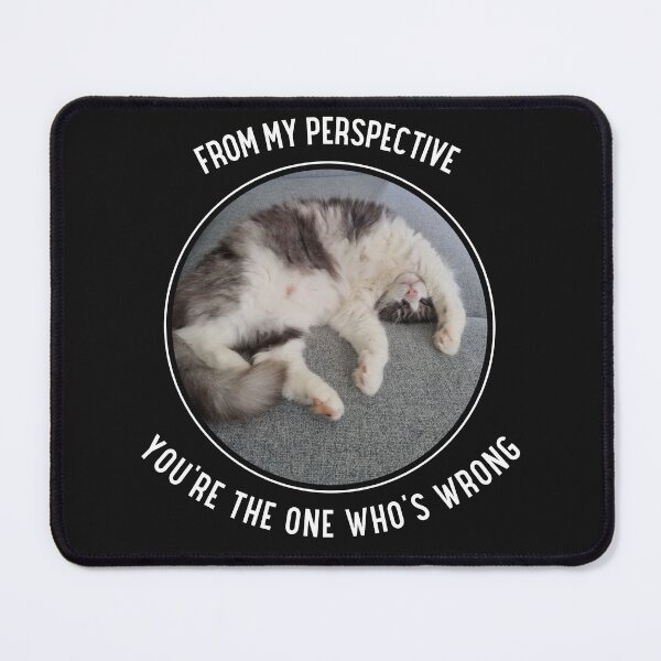 Item preview, From My Perspective You're the One Who's Wrong Fluffy Cat Upside Down designed and sold by Massara6.