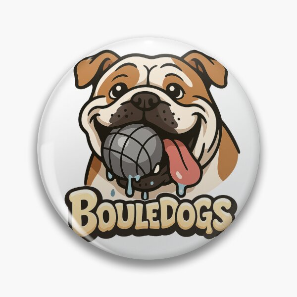 Item preview, Bouledogs Slobber & Steel - petanque T-shirt design designed and sold by BouleDogs.
