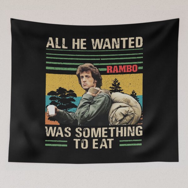 Item preview, Vintage  All He Wanted Was Something to Eat Rambo  designed and sold by DVMavix.