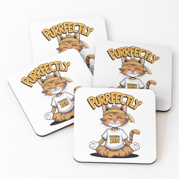 Item preview, Purrfectly Zen Cat — Cute Meditating Cat Yoga Illustration designed and sold by ArtisticVlad.