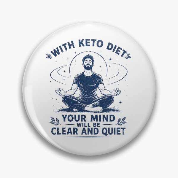 Item preview, With Keto Diet Your Mind Will Be Clear And Quiet Meditation Graphic designed and sold by MyOwnLab.