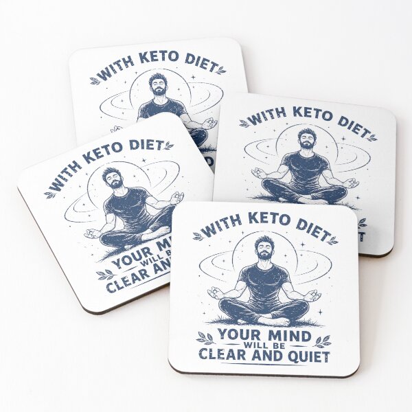 Item preview, With Keto Diet Your Mind Will Be Clear And Quiet Meditation Graphic designed and sold by MyOwnLab.