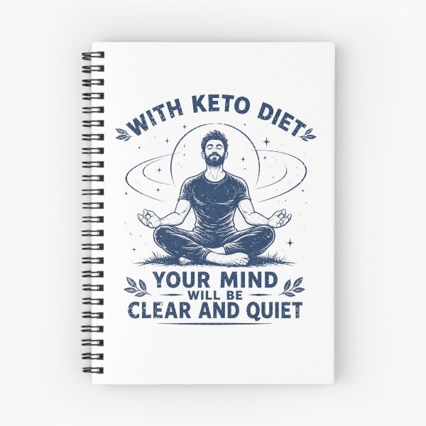 Artikelvorschau, Mit der Keto-Diät wird Ihr Geist klar und ruhig – Meditationsgrafik entworfen und verkauft von MyOwnLab.