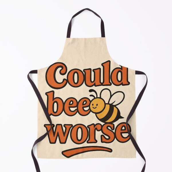 Item preview, Could Bee Worse – Cute Retro Bee Pun Design designed and sold by EmeraldeaArt.