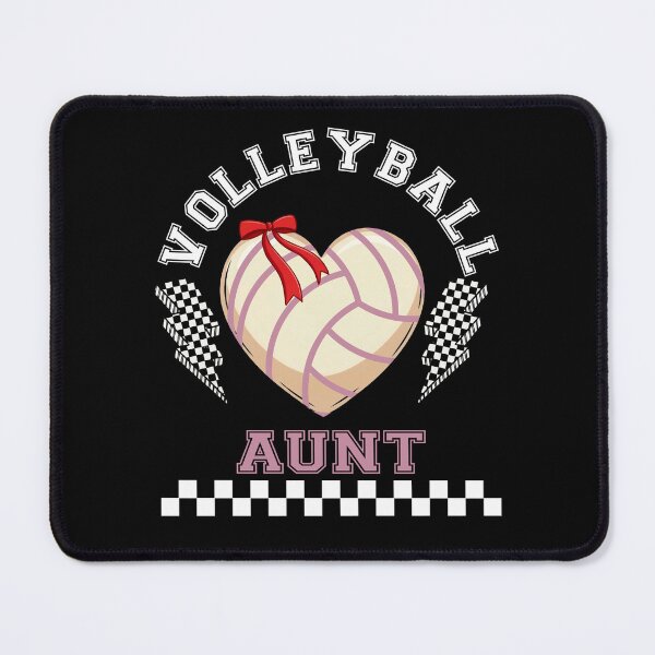 Item preview, Volleyball Aunt Heart Retro Checker Design designed and sold by LashondaGreen89.