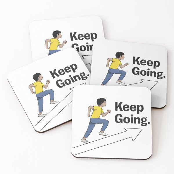 Item preview, Keep Going — Mental Strength Art Print Gift for Runners Athletes and Dreamers designed and sold by Oraibi.