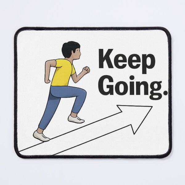 Item preview, Keep Going — Mental Strength Art Print Gift for Runners Athletes and Dreamers designed and sold by Oraibi.