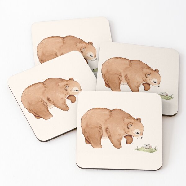 Item preview, Honey Bear & Little Mouse Friends Watercolor designed and sold by SylaCreates.