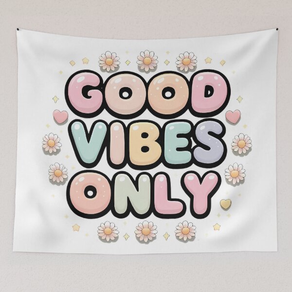 Item preview, Good Vibes Only Quote Pastel Good Mood designed and sold by JoRem47.