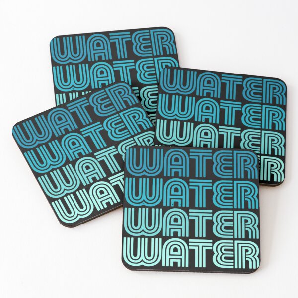 Item preview, Retro Water Repeat Typography Aesthetic Blue Gradient designed and sold by haitrieuic96.