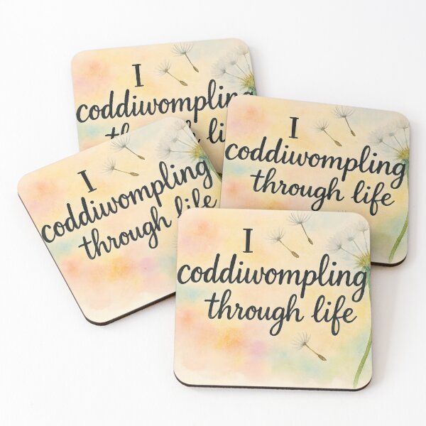 Item preview, Coddiwompling Through Life – Watercolor Dandelion Dream Design designed and sold by EmeraldeaArt.
