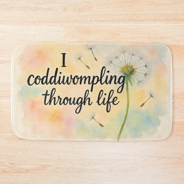 Item preview, Coddiwompling Through Life – Watercolor Dandelion Dream Design designed and sold by EmeraldeaArt.