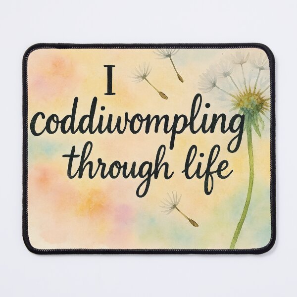 Item preview, Coddiwompling Through Life – Watercolor Dandelion Dream Design designed and sold by EmeraldeaArt.