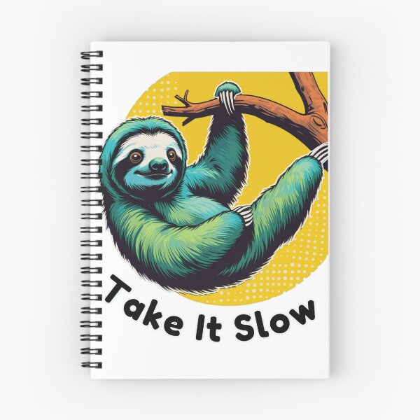 Item preview, Take It Slow | Vibrant Retro Teal Sloth designed and sold by Madhav Creations Studio.