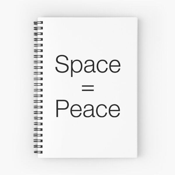 Item preview, Space Equals Peace - Minimalist Quote Inspirational Equation Design designed and sold by NOCTIX5180.