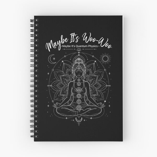 Item preview, Maybe Its Woo-woo Maybe Its Quantum Physics Woman Meditation designed and sold by THREE LITTLE BEANS.