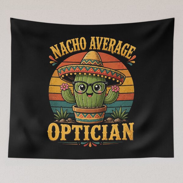 Item preview, Nacho Average Optician – Funny Optometrist Cactus Pun designed and sold by THREE LITTLE BEANS.