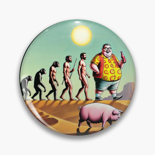 Item preview, Funny Human Evolution Parody Art designed and sold by InkNovaLab.