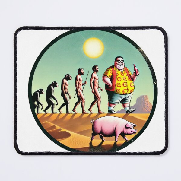Item preview, Funny Human Evolution Parody Art designed and sold by InkNovaLab.