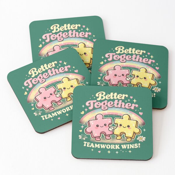 Item preview, Better Together Teamwork Puzzle Design designed and sold by CreativePallavi.